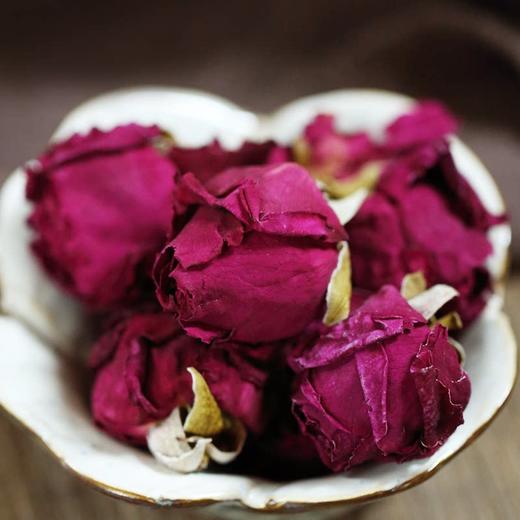 冻干墨红玫瑰花苞云南玫瑰食用玫瑰花茶重瓣无熏硫大朵头茬花花茶 商品图0