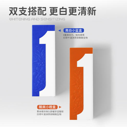 【生活必备丨壹白牙膏系列】澳大利亚原装进口，选用优质原料制作，4重焕白减渍，溶解牙垢，有效抑制牙菌牙斑，多效护理口腔健康 商品图1