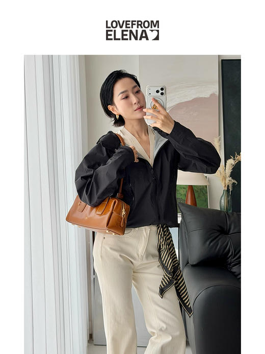 「工厂团购」简约百搭款  连帽拉链防风衣 商品图5