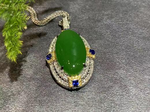 【御珠宫坊】金镶碧玉吊坠 商品图4