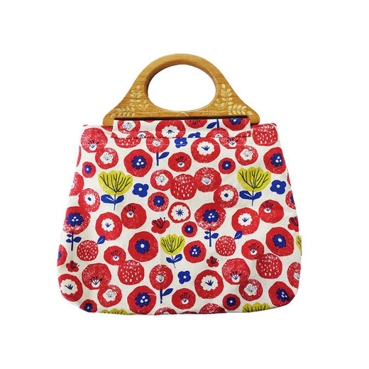 HUJI祤集Embrace手提包插画可爱花花 商品图2