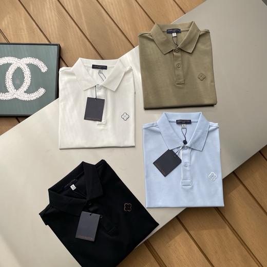 马户牌四叶草刺绣设计POLO衫 商品图0