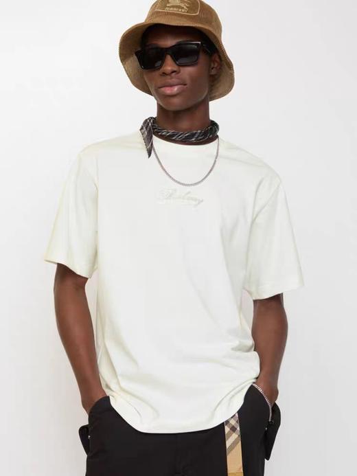 B家 新款字母LOGO标识贴布绣圆领短袖T恤 Z-15878 商品图5