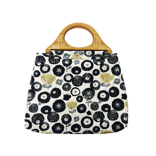 HUJI祤集Embrace手提包插画可爱花花 商品图3