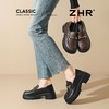 ZHR则则厚底乐福鞋增高5cm英伦单鞋女2025新款小皮鞋通勤女鞋 商品缩略图5