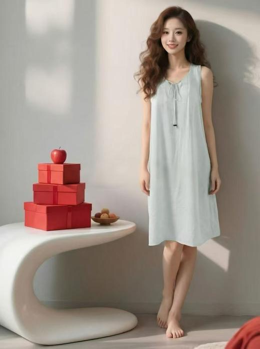 云朵棉绸背心裙舒适透气气质1416159 商品图3