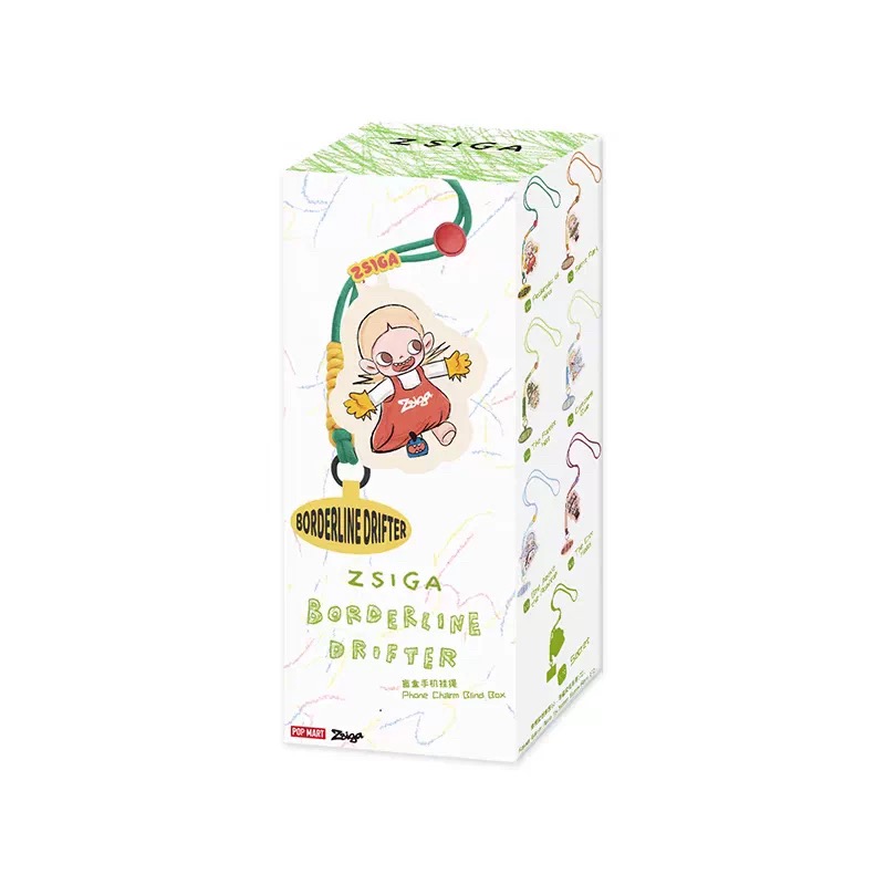 【积分兑换】泡泡玛特手机挂绳 Zsiga沿线走的人系列盲盒手办周边