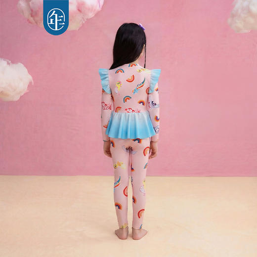 小马宝莉联名年衣童装长袖长裤泳衣套装女童夏季新款卡通防晒泳装 商品图3