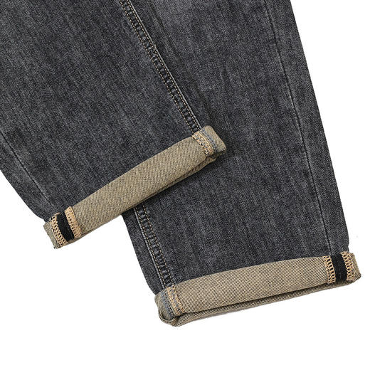 半身缘男裤 春季透气经典舒适柔软合体版牛仔裤261201U10130260 商品图7