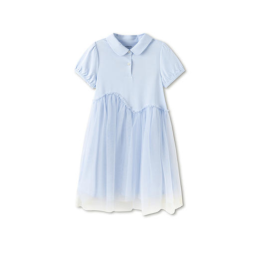 巴拉巴拉童装女童裙子儿童连衣裙中大童2026新款夏装网纱裙假两件 商品图4