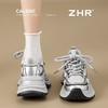 ZHR则则6.5CM银色老爹鞋女厚底增高透气网面运动鞋女休闲鞋春秋款 商品缩略图0