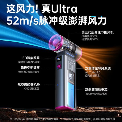 睿量手持高速13万转涡轮风扇 RS-SF19 商品图2