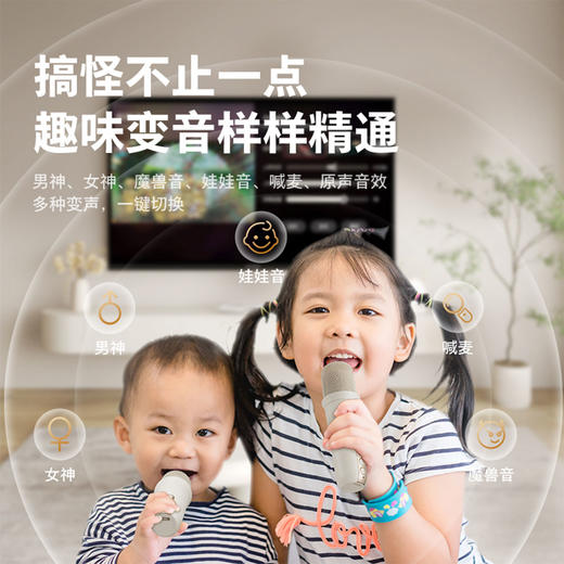 飞利浦（PHILIPS）蓝牙音响话筒K歌居家麦克风音响一体式便携家庭用ktv音箱男女儿童生日礼物 TAS2508 商品图8