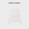 ROMI STUDIO“简约亲肤”莫代尔柔软百搭U领长袖T恤 RWDSS61809 商品缩略图1