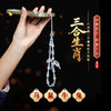 【祈愿吉品】三合生肖白水晶蝴蝶结手机链挂绳2026马年新款包包挂饰 商品缩略图0