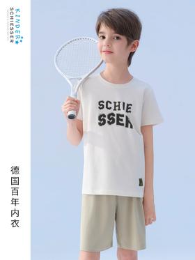 【潮酷小狗棉加莫代尔系列】SCHIESSER德国舒雅儿童男童吸湿排汗运动外穿家居套装3B/27270H