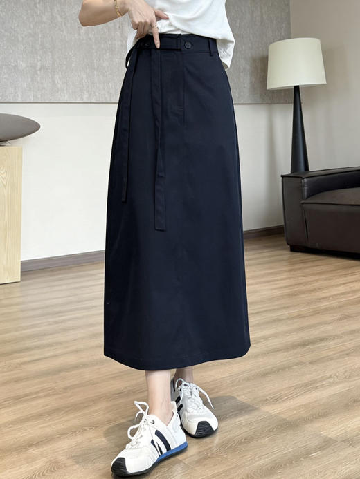 醋酸+莱赛尔+桑蚕丝春夏超轻量直筒小A半裙 商品图6