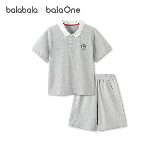 巴拉巴拉儿童短袖套装女童男童大童两件套2026新款春夏速干凉感潮 商品图4