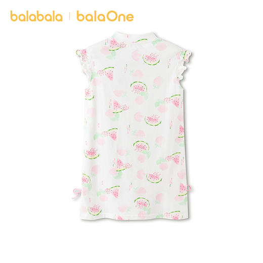 巴拉巴拉宝宝裙子夏季新款女童睡裙空调服防着凉儿童家居裙甜美萌 商品图1