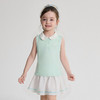 笛莎Deesha 2026年夏季新款小童女童短裤套珠地布10A抗菌运动风娃娃领蝴蝶结装饰套装 商品缩略图1