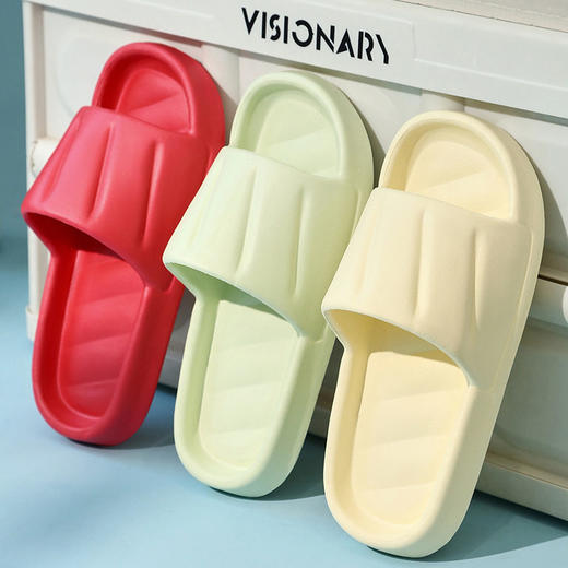 清仓【9.9抢EVA静音拖鞋】家居舒适拖鞋 厚底简约凉拖 男女同款 木地板/宿舍 家居浴室拖鞋 多场景使用 柔韧材质防滑纹理大底 商品图2