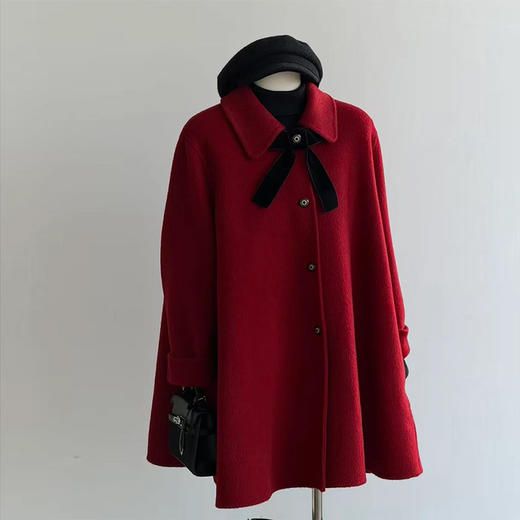 裁缝学苑AQ601翻领斗篷外套双面羊绒大衣纸样羊毛大衣女装服装打板裁剪图 商品图2