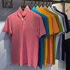 夏季新款男士短袖纯色翻领T恤polo衫纯棉上衣   XLM-CM8687147 商品缩略图4