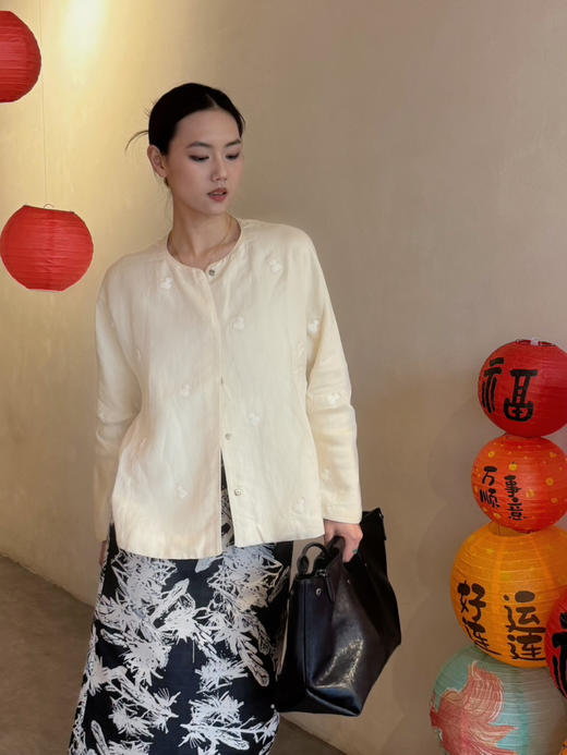 【中式之美】噢蜜ooomeooo葫芦刺绣棉麻外套 商品图2