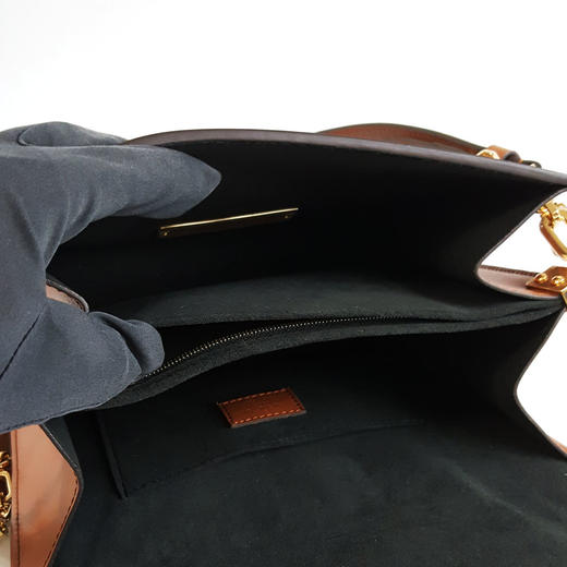 【95新】LV路易威登DAUPHINE系列M45958中号老花铜牌达芙妮链条包单肩包女士130326AK21 商品图8