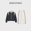 ROMI STUDIO“运动休闲”立领拉链蓝白运动廓形夹克外套RWDSW91807 商品缩略图0