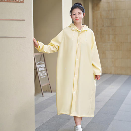 【雨天出行不湿身❗️加厚耐磨单人雨衣】耐用抗造，不易破损，可反复使用，体积小巧，折叠后不占空间，随手就能塞进包里或口袋，垂感雨衣长版全身防暴雨电动车雨衣成人外穿L 商品图2