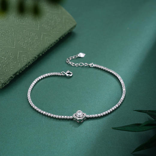 子佩集【许愿四叶】S925银手链【SL070548】时尚四叶草锆石2509 商品图2