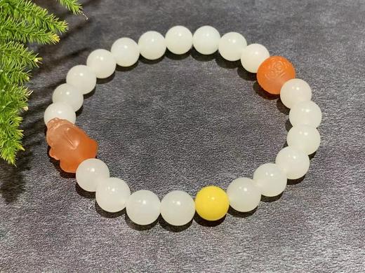 【御珠宫坊】羊脂白玉手串 商品图1