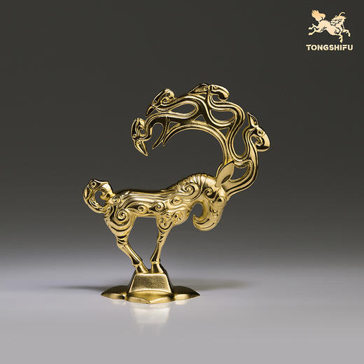 铜师傅 陕西历史博物馆系列《神兽金饰铜摆件》青铜摆件 商品图2