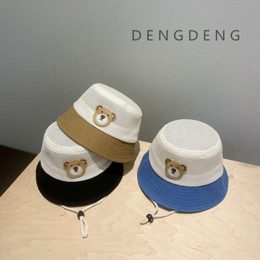 婴幼儿帽子夏季薄款宝宝渔夫帽男女童儿童遮阳帽男童防晒网眼盆帽 商品图2