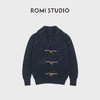 ROMI STUDIO“简练有型”复古牛角扣宽松落肩针织开衫RWDSWT1917 商品缩略图0