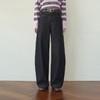 【严选】诗凡黎100%棉弯刀牛仔裤2026春夏新款原牛色高腰显瘦通勤复古长裤7H2250321 商品缩略图0