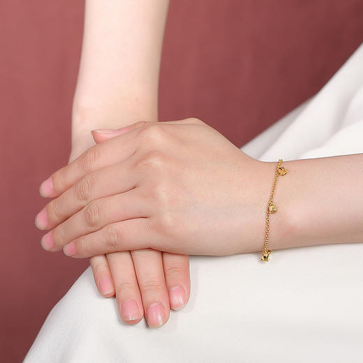 【铃兰之夏】S925纯银镀金铃兰花手链【CW-SL11983】 商品图3