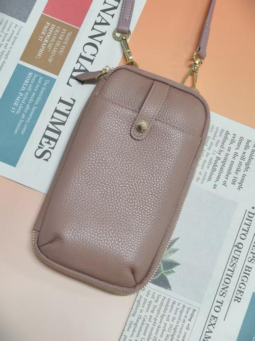 定制加长122cm背带【一包三用，手机包&零钱包&卡包】A级头层软牛皮，宽度12cm，长度18cm，厚度2.5cm，更适合大码人群，额外赠送一根短带，可以当手拎包，三层分隔 商品图6