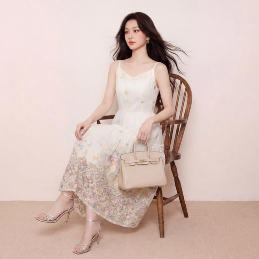 奢姿大码女装2026夏季减龄碎花无袖连衣裙胖妹妹甜美吊带时尚裙子9962854581 商品图3
