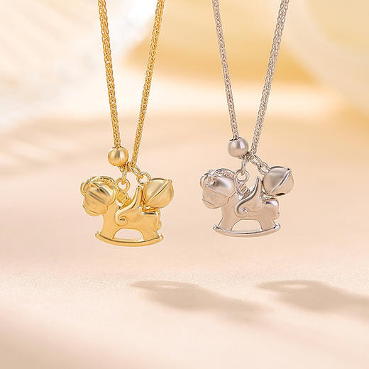 【摇摇马】S925纯银镀金生肖套链【CW-XL00876】 商品图1