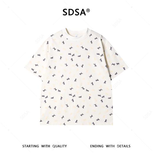 26T136SDSA男装2026新款高贵轻奢潮牌时尚撞色小马印花圆领短袖T恤百搭 商品图1