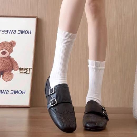 凯撒KAISER复古英伦风巴洛克小皮鞋女2026新款百搭布洛克乐福鞋单鞋（KS3918-1） 商品图5