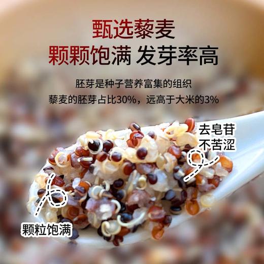 五台山礼麦白红黑有机三盒藜麦控糖主食混合糙米五谷杂粮真空包装500g*3盒 商品图4