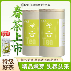 2026新茶 雀舌头春头采绿茶明前春茶四川精品特级嫩芽贡芽200g