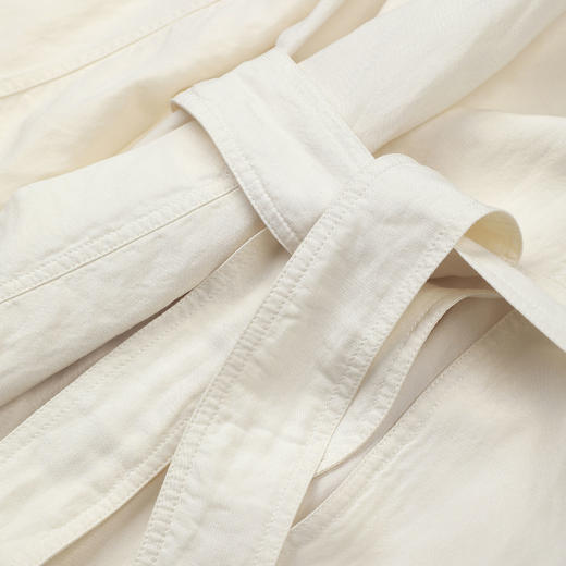 ROMI STUDIO桑蚕丝亚麻轻量感无扣收腰风衣RWCSWG7498 商品图4