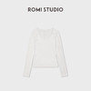 ROMI STUDIO“简约亲肤”莫代尔柔软百搭U领长袖T恤 RWDSS61809 商品缩略图0