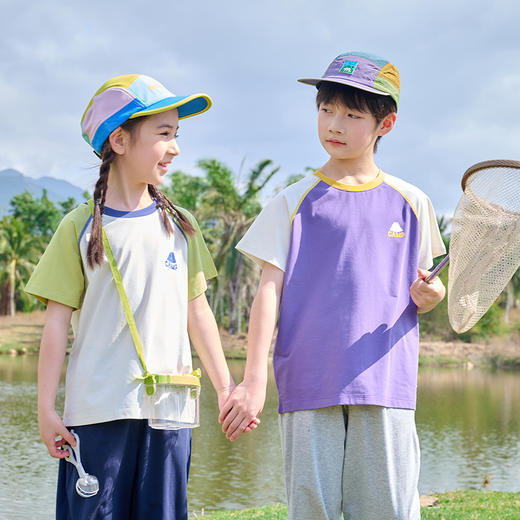 【10A抗菌】棉花堂夏款山系棉感不粘人童装弹性短袖T恤-- FD61126 商品图0