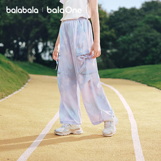 【balaOne】巴拉巴拉童装儿童裤子女童长裤夏装薄2026新款工装裤 商品图1