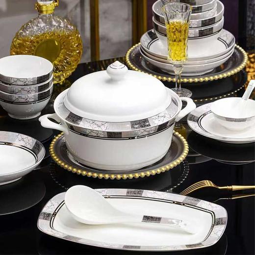 骨质瓷迪奥气质灰家用餐具 商品图2